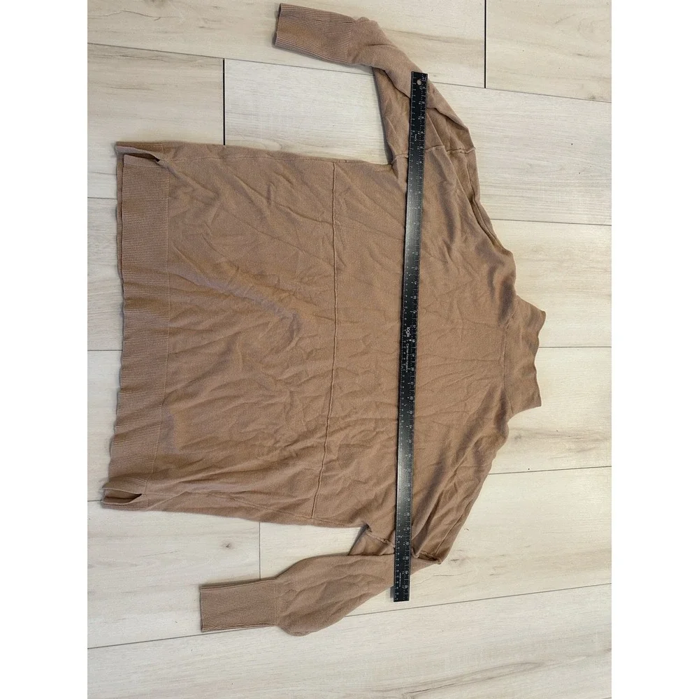Mudpie S M L XL Sweater Mock Neck Tan Oversized
